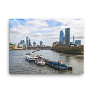 The City of London skyline along the River Thames